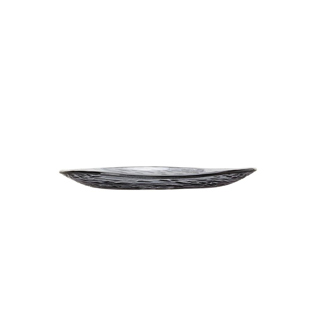 VV720 Steelite Scape Glass Platters 250mm Smoked (Pack of 12)