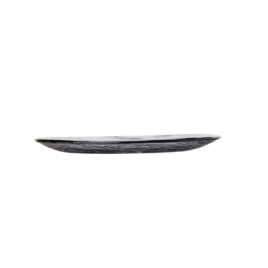 VV721 Steelite Scape Glass Platters 300mm Smoked (Pack of 6)