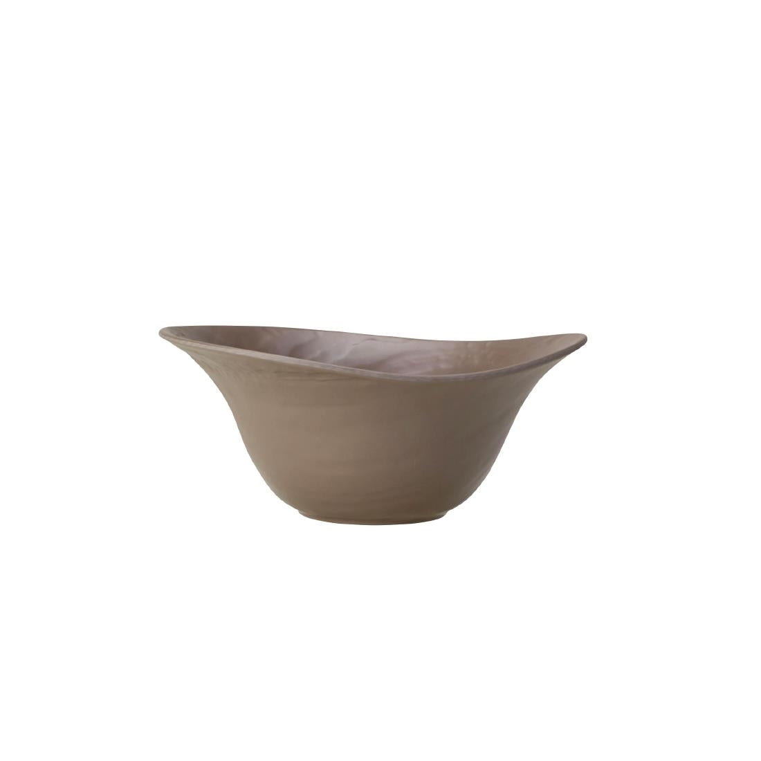 VV745 Steelite Scape Mushroom Melamine Deep Bowls 250mm (Pack of 6)