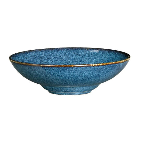 VV852 Rene Ozorio Wabi Sabi Rimmed Coupe Bowls Indigo 200mm 887ml (Pack of 6) - JD Catering Equipment Solutions Ltd