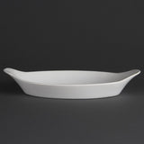 W411 Olympia Whiteware Oval Eared Dishes 289mm (Pack of 6)