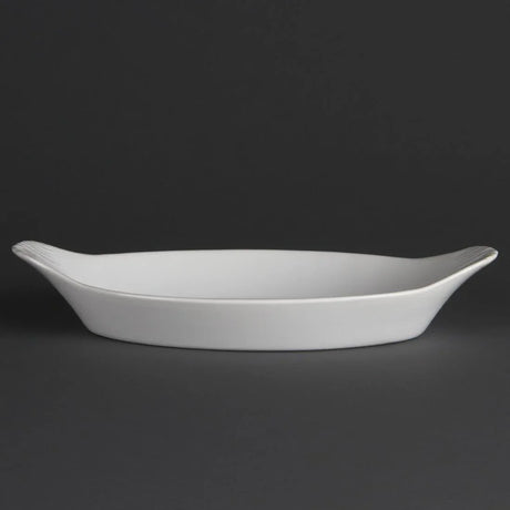 W411 Olympia Whiteware Oval Eared Dishes 289mm (Pack of 6) - JD Catering Equipment Solutions Ltd