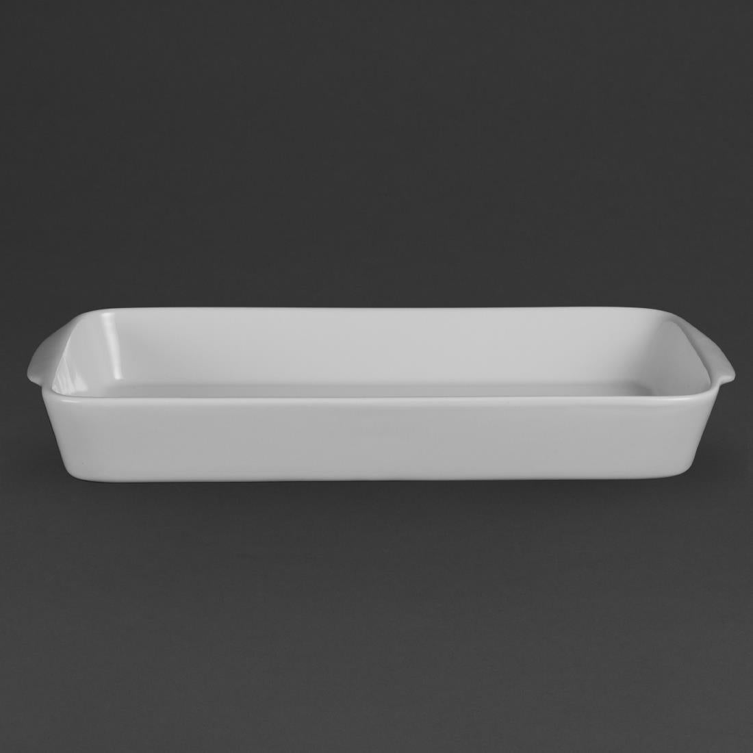 W417 Olympia Whiteware Oblong Roasters 395x 219mm (Pack of 6)