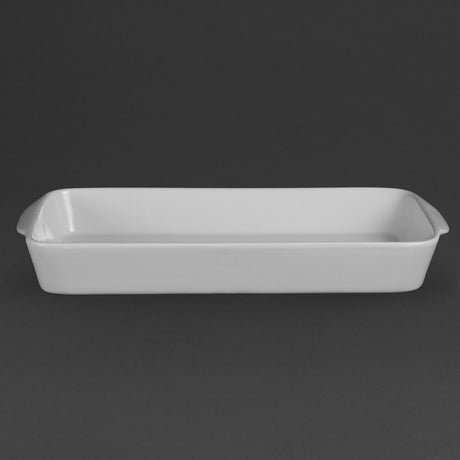 W417 Olympia Whiteware Oblong Roasters 395x 219mm (Pack of 6)