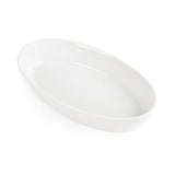 W418 Olympia Whiteware Oval Sole Dishes 195x 110mm (Pack of 6)