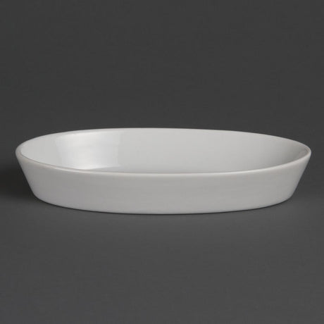 W418 Olympia Whiteware Oval Sole Dishes 195x 110mm (Pack of 6)