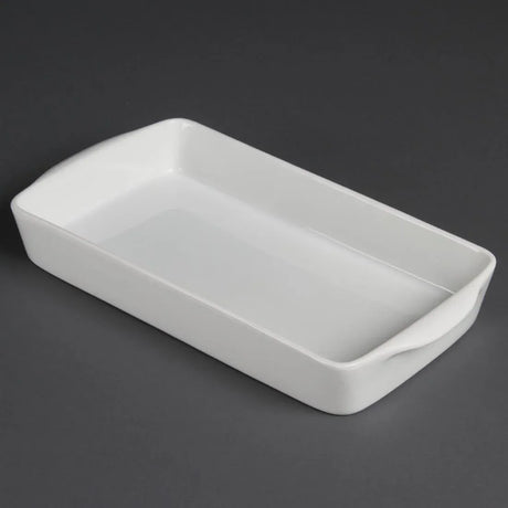 W419 Olympia Whiteware Oblong Roasters 305x 163mm (Pack of 6) - JD Catering Equipment Solutions Ltd