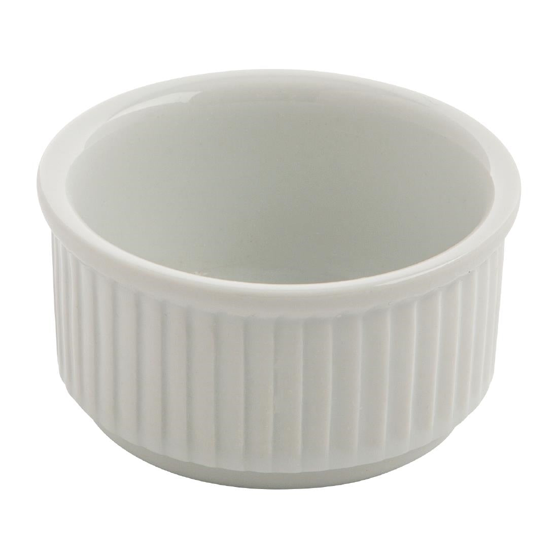 W421 Olympia Whiteware Stacking Ramekins 85mm (Pack of 12)