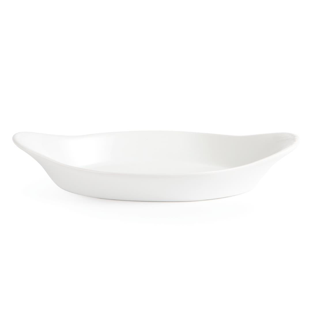W427 Olympia Whiteware Oval Eared Dishes 229x 127mm (Pack of 6)