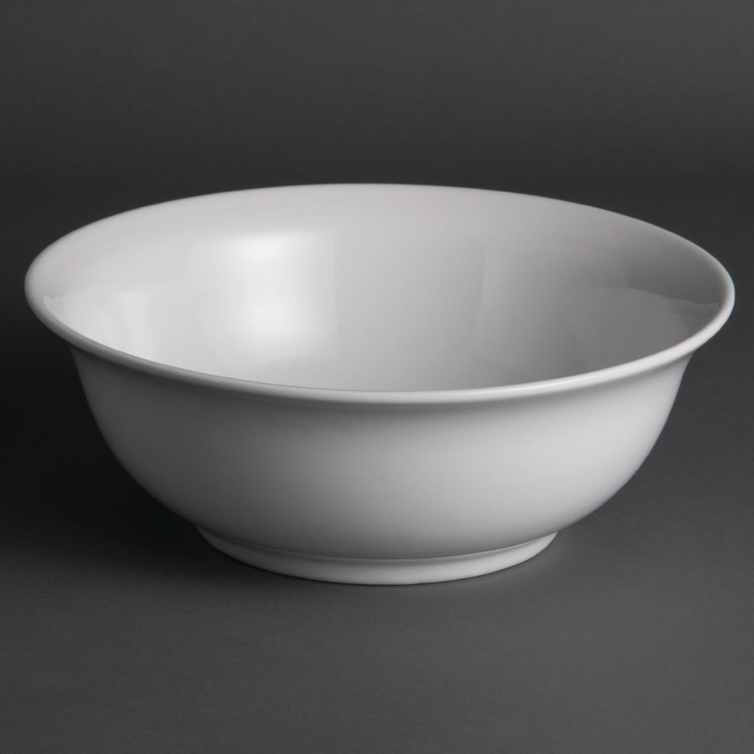 W436 Olympia Whiteware Salad Bowls 235mm (Pack of 6)