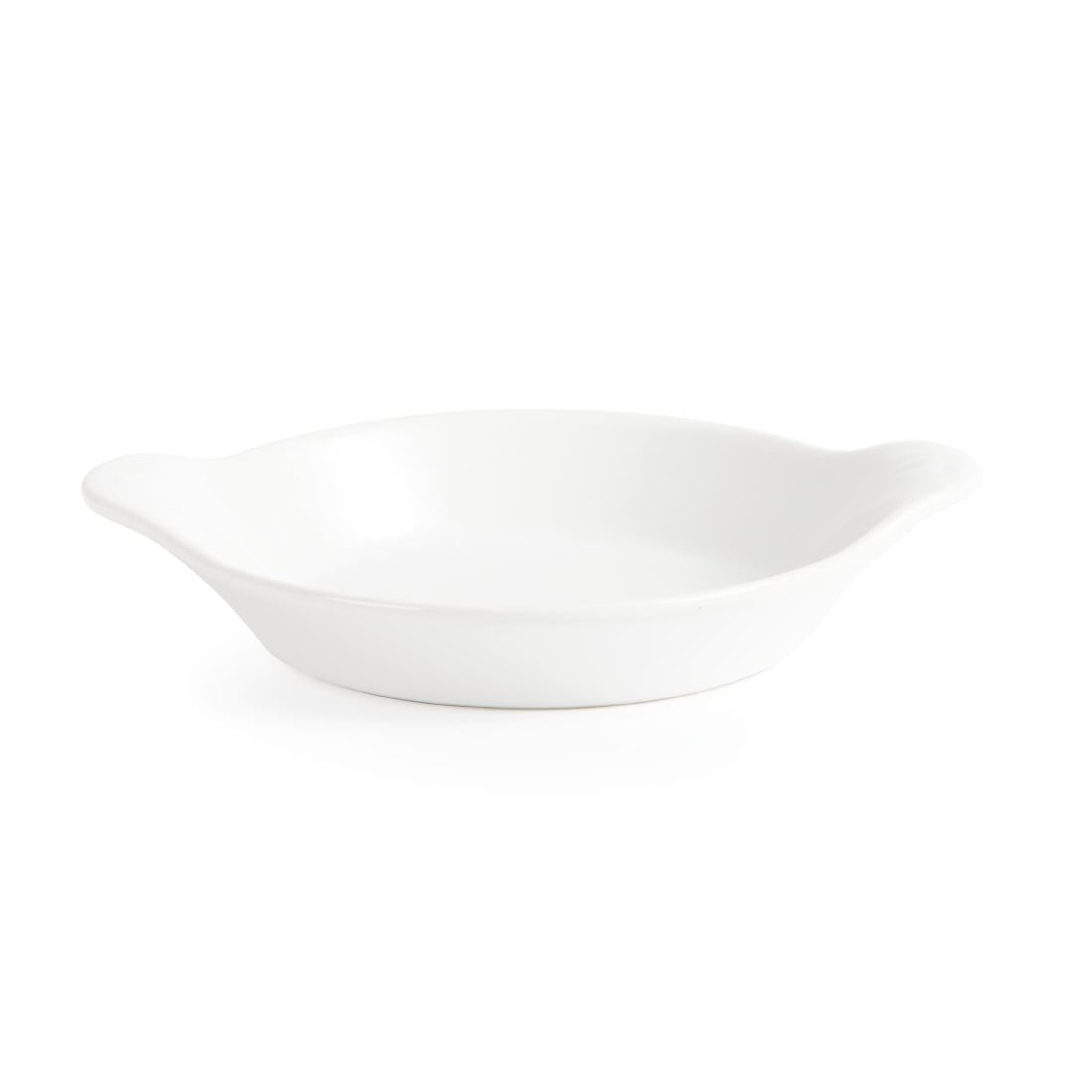 W439 Olympia Whiteware Round Eared Dishes 170 x 140mm (Pack of 6)