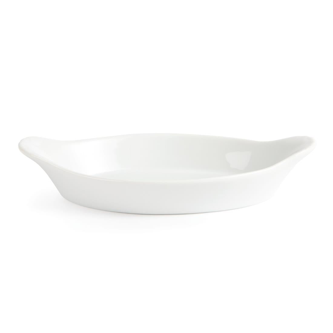 W441 Olympia Whiteware Oval Eared Dishes 204mm (Pack of 6)