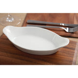 W441 Olympia Whiteware Oval Eared Dishes 204mm (Pack of 6)