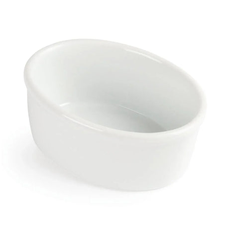 W445 Olympia Whiteware Oval Ramekins 105mm (Pack of 12) - JD Catering Equipment Solutions Ltd