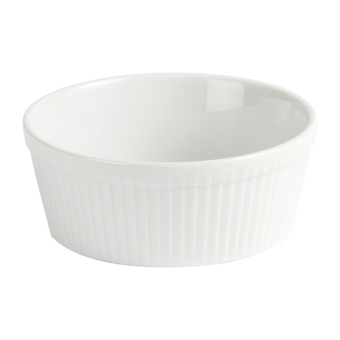 W446 Olympia Whiteware Souffle Dishes 128mm (Pack of 6)