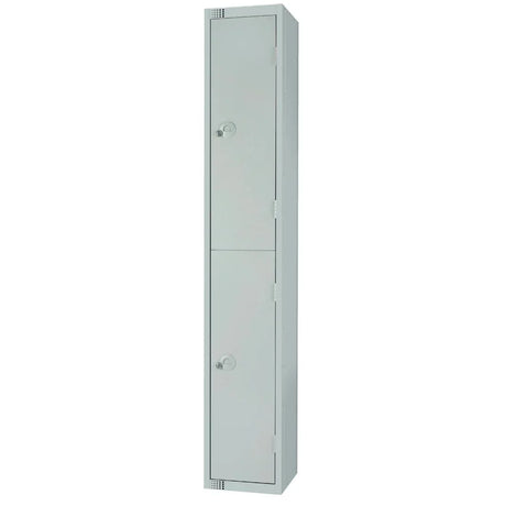W930-ELS Elite Double Door Electronic Combination Locker with Sloping Top Grey - JD Catering Equipment Solutions Ltd