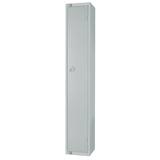 W959-ELS Elite Single Door Electronic Combination Locker with Sloping Top Grey