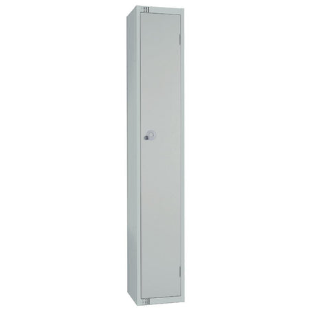 W959-PS Elite Single Door Padlock Locker with Sloping Top Grey
