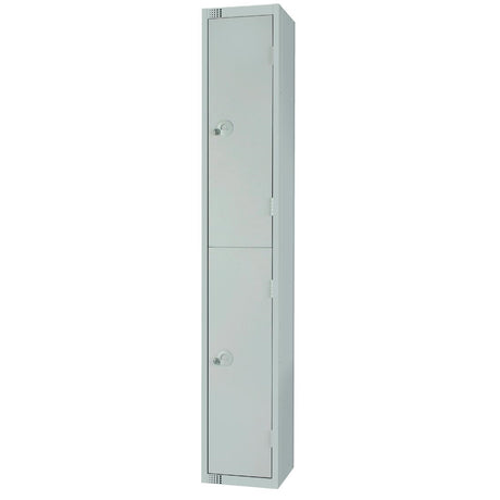 W960-P Elite Double Door Padlock Locker Grey