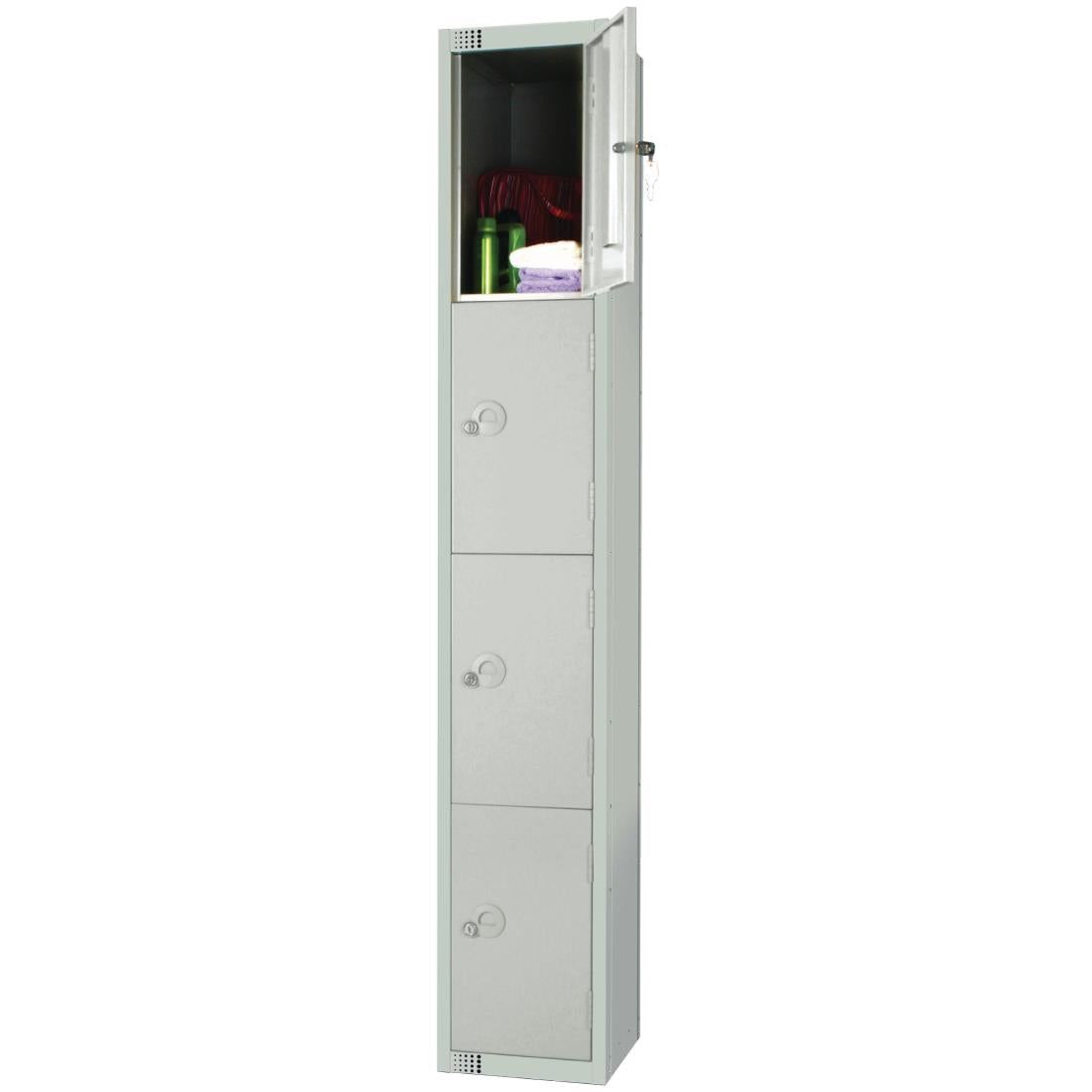 W962-C Elite Four Door Camlock Locker Grey
