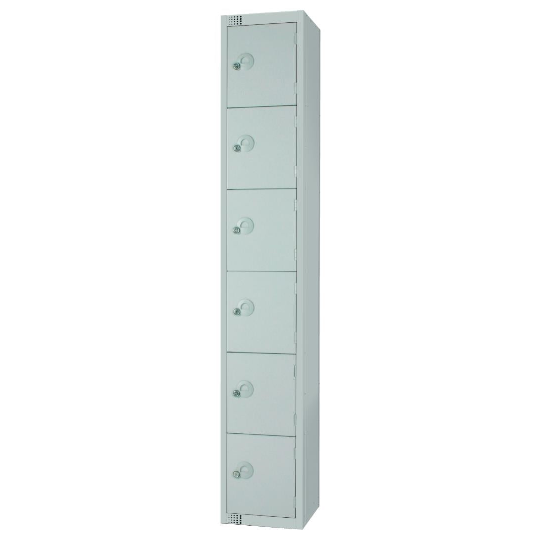 W963-CL Elite Six Door Manual Combination Locker Locker Grey