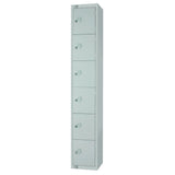 W963-CL Elite Six Door Manual Combination Locker Locker Grey