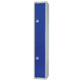 W975-CL Elite Double Door Manual Combination Locker Locker Blue