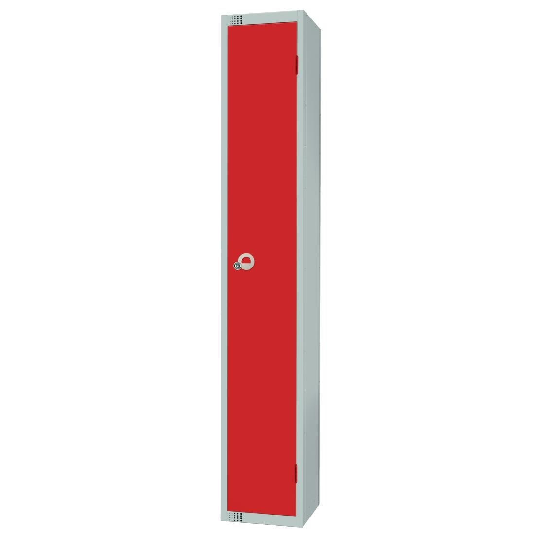 W979-CNS Elite Single Door Coin Return Locker with Sloping Top Red