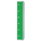 W988-EL Elite Six Door Electronic Combination Locker Green