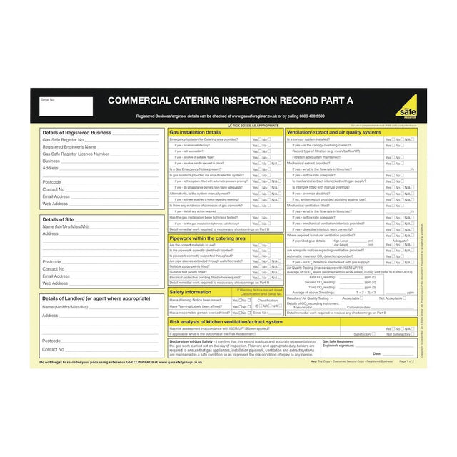 Gas Safety Certificate (1-5 Appliances)