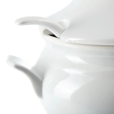 Y094 Olympia Soup Tureen and Ladle 2.5Ltr 88oz - JD Catering Equipment Solutions Ltd