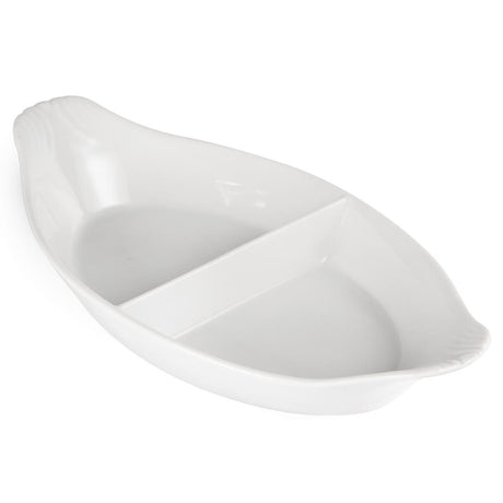 Y100 Olympia Divided Oval Eared Dishes 290x 160mm (Pack of 6)