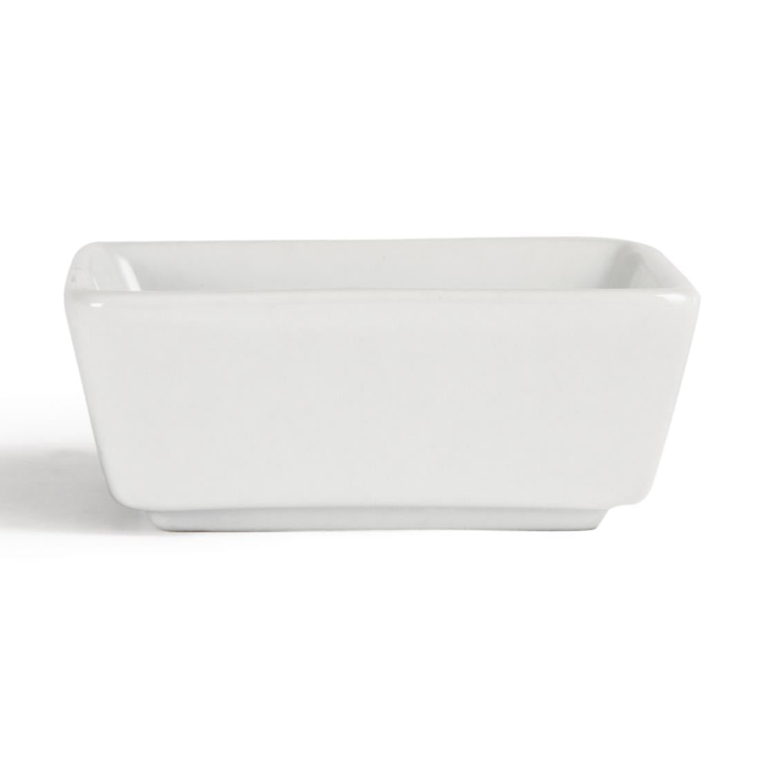 Y729 Olympia Mini Square Dishes 90ml 85mm (Pack of 12)