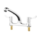 Y770 Vogue Twin Mixer Lever Deck Tap