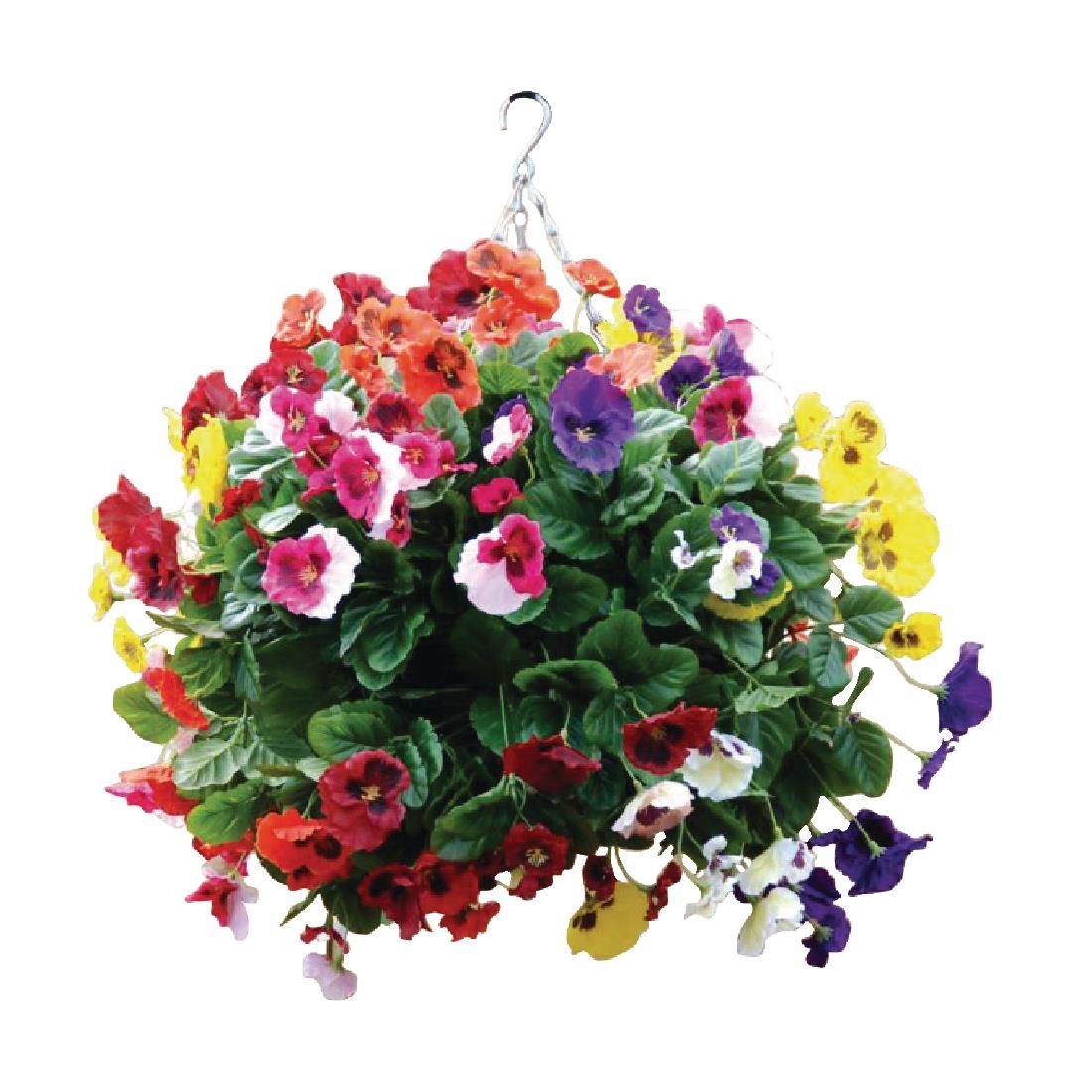 CG575 22" Mixed Colours Pansy Ball