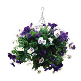 CG570 22" Purple and White Pansy Ball