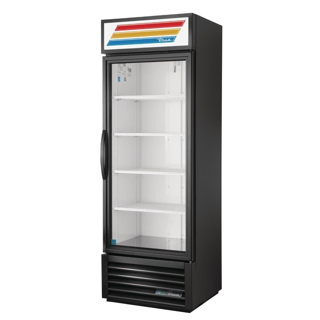 CW386 True 1 Glass Door 538L Upright Display Fridge Black GDM-19T-HC-TSL01