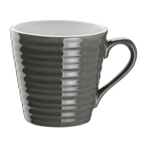 DH634 Olympia CafÃƒÂ© Aroma Mugs Charcoal 340ml (Pack of 6) - JD Catering Equipment Solutions Ltd