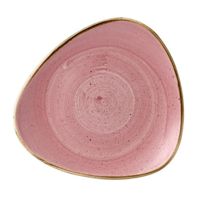 FJ905 Stonecast Petal Pink Triangle Plate 9 " (Pack of 12) - JD Catering Equipment Solutions Ltd