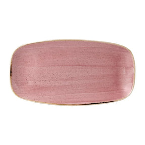 FJ909 Stonecast Petal Pink Chefs' Oblong Plate No. 4 13 7/8 x 7 3/8 " (Box 6) - JD Catering Equipment Solutions Ltd