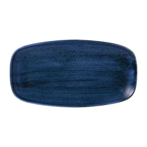 FJ952 Stonecast Plume Ultramarine Chefs' Oblong Plate No. 4 13 7/8 x 7 3/8 " (Box 6) - JD Catering Equipment Solutions Ltd