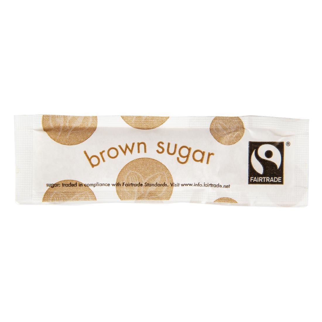 GK101 Vegware Compostable Fairtrade Brown Sugar Sticks (Pack of 1000)