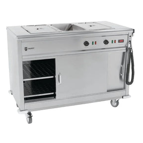 Parry Mobile Servery with Bain Marie Top MSB12 - JD Catering Equipment Solutions Ltd