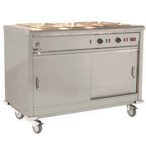 Parry Mobile Servery with Bain Marie Top MSB15 - JD Catering Equipment Solutions Ltd