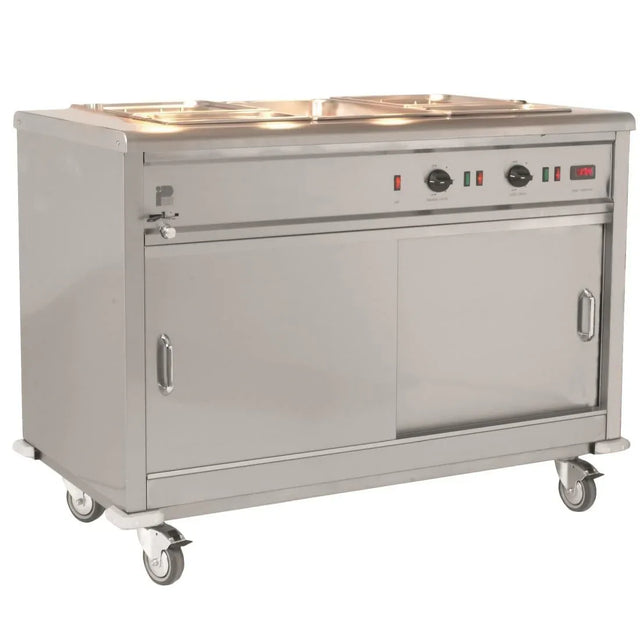 Parry Mobile Servery with Bain Marie Top MSB15 - JD Catering Equipment Solutions Ltd
