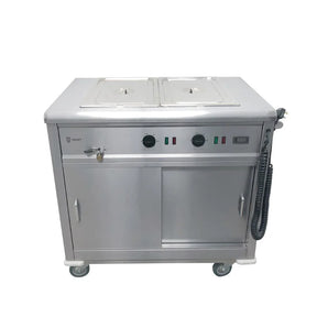 Parry Mobile Servery with Bain Marie Top MSB9 - JD Catering Equipment Solutions Ltd