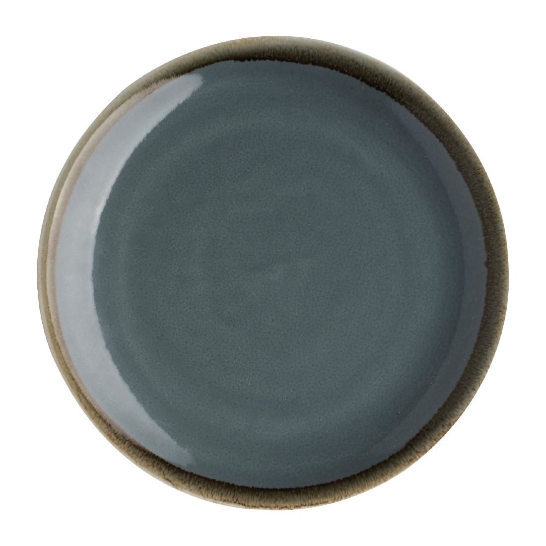 SA282 Olympia Kiln Round Coupe Plate Ocean 230mm (Pack of 6)