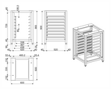 Smeg Stand for ALFA Oven Series 43- 435 x 320mm Tray capacity TVL40