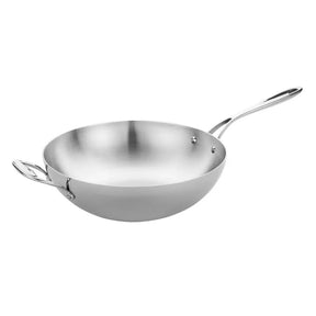 Y261 Vogue Tri Wall Wok Flat Base 305mm - JD Catering Equipment Solutions Ltd