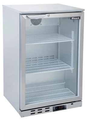 SINGLE DOOR SS BAR BOTTLE COOLER (135 BOTTLES) - JD Catering Equipment Solutions Ltd